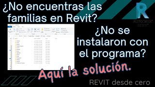 Cómo instalar la carpeta de familias en Revit 2025 [upl. by Svend]