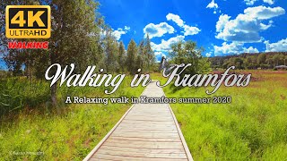 Walking in Kramfors Summer 2020 4KA Relaxing walk to Kramfors city in Sweden Summer in Sweden Vlog [upl. by Arata]