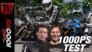 1000PS Test  Neu gegen alt  Suzuki GSXS 750 vs GSR 750 [upl. by Armond338]