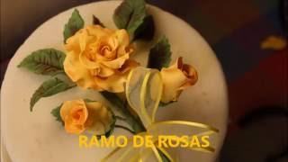 COMO HACER UNA ROSA en PASTA DE GOMA [upl. by Eckardt]