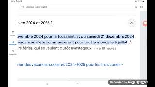 Rentrée Scolaire 2024 🏫🚸🎒 2025 École Primaire et Vacances Scolaires [upl. by Gerdeen]