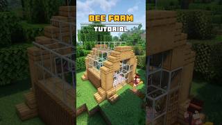 Easy Bee Farm Tutorial 🍯 minecraft [upl. by Nnairb]