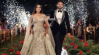 Sonakshi Sinhas Sangeet Ceremony Entry amp Dance with Zaheer Iqbal before Wedding [upl. by Ahsiekit]