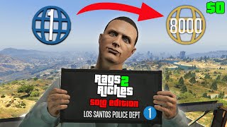 MAKING MONEY AS A LEVEL 1  Rags to Riches Solo Ep 1  GTA Online [upl. by Neelyahs]