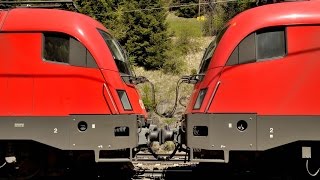 Hoppla Stahlzug mit ANFAHRPROBLEMEN am Brenner [upl. by Yraillih]