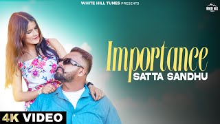 Importance Official Video Satta Sandhu  Romantic Punjabi Song 2024  Love Punjabi Song [upl. by Platon]