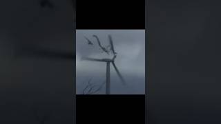 Wind turbine explodes after system failure [upl. by Hutt]