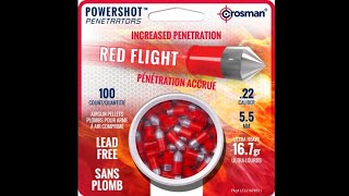 CROSMAN 22 RED FLIGHTS DONT USE IN YOUR BREAK BARRELS WASTE OF MONEY [upl. by Elagibba537]