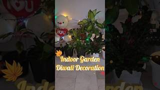 Indoor Garden diwali decoration indoorplants diwalidecoration viralvideo viralshorts plants [upl. by Adiehsar]