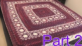 Basket Weave Blanket Crochet Tutorial pt 2  How to Connect Granny Squares  Right [upl. by Clyve]