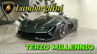 Unboxing Of BBurago Lamborghini Terzo Millennio 124 Matte Black [upl. by Theressa]