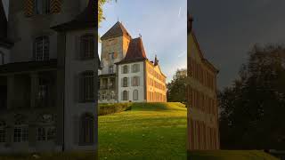 Magical autumn sunrise at castle Jegenstorf Schloss Jegenstorf Switzerland [upl. by Rab554]