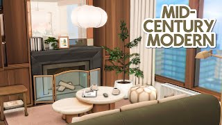 MIDCENTURY MODERN APARTMENT CC 🤍 The Sims 4 Speed Build Apartment Renovation [upl. by Verine]