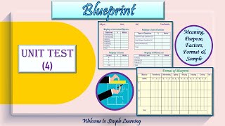 How to prepare Blueprint in Teaching [upl. by Hamnet6]