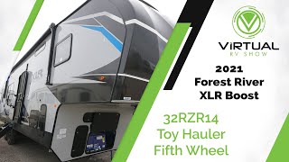 2021 XLR Boost 32RZR14 Toy Hauler Fifth Wheel WalkThrough [upl. by Deron]