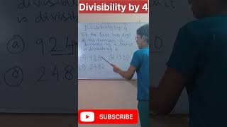 Divisibility by 4  Divisibility rule by 4  Divisibility 4 [upl. by Leia880]