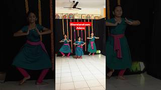 Adavu Bharatanatyam by V Jasmita TLM Nandana amp S Devanshi shorts bharatanatyamdance [upl. by Lonier]