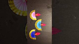 COLOURFUL DIYA WITH PAPPER diy diwalidecoration craft easywallcraft diwalidecor viralvideo [upl. by Levana]