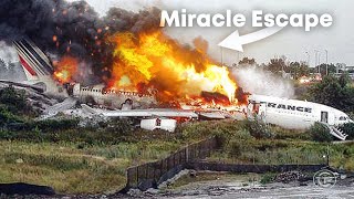 A Routine Landing Ends in a Terrifying Crash  TWO Miracle Escapes With Real Audio [upl. by Aziul]