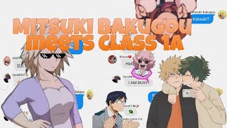 Mitsuki Bakugou meets Class 1A😃😌💅✨Bkdk💥🥦bnha texts [upl. by Tarrant]