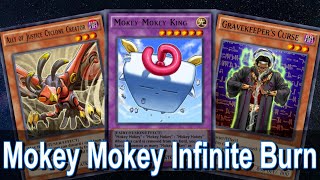 YuGiOh Duel Links Mokey Mokey Infinite Burn Loop Infinite Loop [upl. by Eenert]