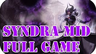 League of Legends Full Gameplay Syndra Mid 47 [upl. by Tloc670]