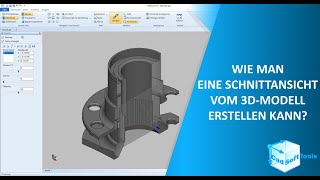 Wie man eine Schnittansicht vom 3D Modell erstellen kann DEUTSCH [upl. by Sidoon]