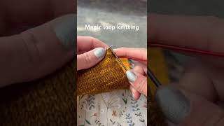 Magic loop knitting magicloopknitting knitting knittingsocks [upl. by Bierman]