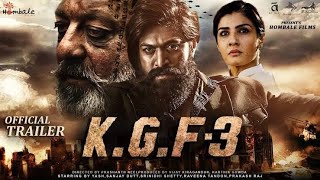 KGF3 Chapter3 Trailer HINDI Rockin StarYash Prabhas Raveena Tondon Prashanth Neel kgfchapter3 [upl. by Bartolome933]