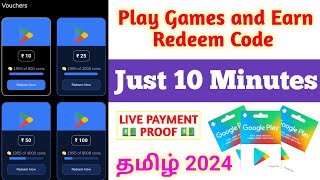 Free Fire Google play redeem code earning apps tamil  best free fire diamond earning apps tamil [upl. by Ennairol]