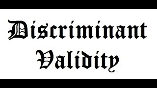 Checking Discriminant Validity by analyzing Different Models [upl. by Clyte]