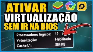 COMO ATIVAR A VIRTUALIZAÇÃO VT DO COMPUTADOR PARA EMULADORES SEM PRECISAR IR NA BIOS  MUITO FACIL [upl. by Htebiram776]