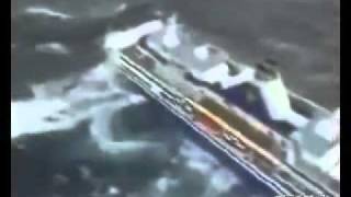 Cruise ship in storm rough seas [upl. by Lean]