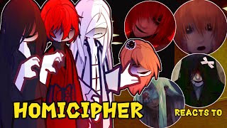 HOMICIPHER reacts to themselves ☂️❤️ Gacha Horror reacts to TikTok [upl. by Caprice151]