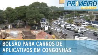 SP Aeroporto de Congonhas faz bolsão para carros de aplicativo  Primeiro Impacto 140524 [upl. by Ginnifer]