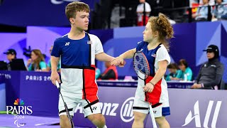 Team USA guaranteed first badminton medal after KrajewskiSimons epic semifinal rally  NBC Sports [upl. by Eciram]