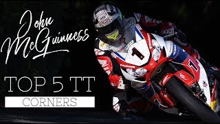 McGuinness Top 5 Isle of Man TT corners [upl. by Namrak]