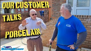 How to clean a porcelain patio amp Customers REVIEW [upl. by Adne]