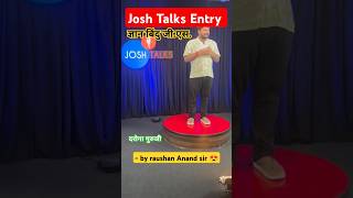 Josh Talks Entry 😍रौशन आनंद सर Gyan Bindu GS Academy patna shortvideo viralvideo motivation [upl. by Tersina277]