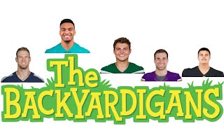 Backyardigans Theme Song Zach Wilson Tua Tagovailoa Kirk Cousins Ryan Tannehill amp Aidan OConnell [upl. by Annaik]