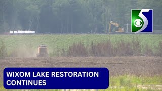 Wixom Lake restoration continues with lakebed tree cutting [upl. by Notxed]