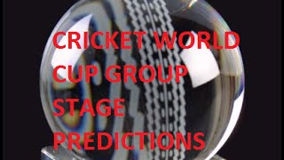 2015 Cricket World Cup Group Stage Predictions [upl. by Adaurd]