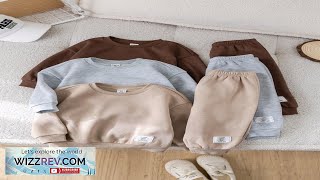 SHEIN 6pcs Set Baby Girl Casual Letter Print Solid Color Sweatshirt Review [upl. by Brenk138]