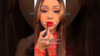 Viral lipstick hack💄😱 makeuptutorial youtubeshorts makeup lipstick hack viralvideo shortsfeed [upl. by Nairehs]