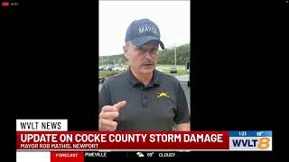 Cocke County Mayor Rob Mathis gives an update on the major storm damage [upl. by Cyndie735]