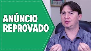 ANÚNCIO REPROVADO GOOGLE ADS O QUE FAZER [upl. by Eciram802]