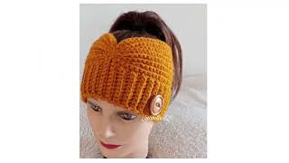 TURBANTES O DIADEMAS A CROCHET PARA INVIERNO [upl. by Lotsyrc]