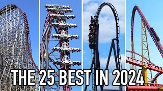 Top 25 Roller Coasters in the World 2024 [upl. by Alym]