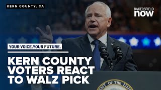 Kern County voters react to Gov Walz selected as Harris VP pick [upl. by Hazlett]