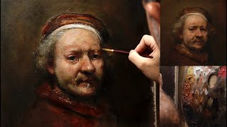 Rembrandts painting technique demo [upl. by Onairam299]